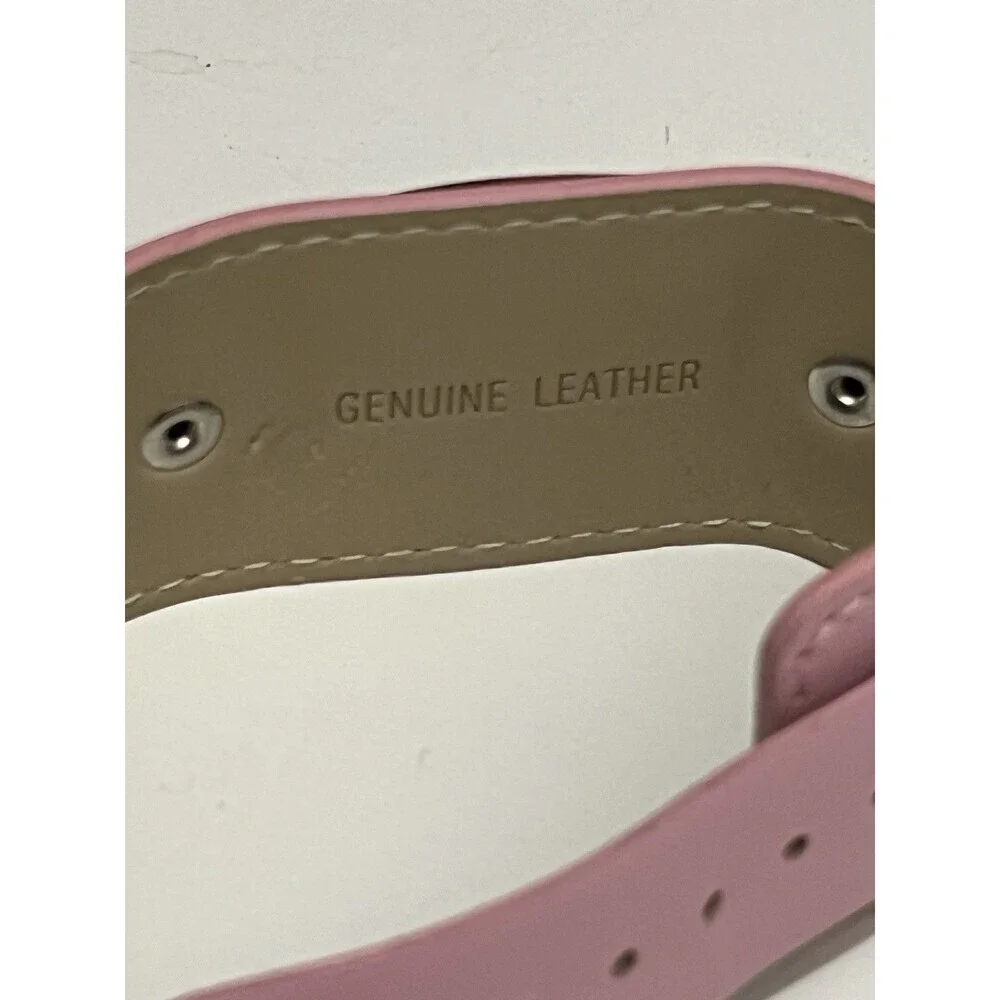 Quartz Watch Rumours‎ Genuine Leather Pink Stud Classy Bracelet